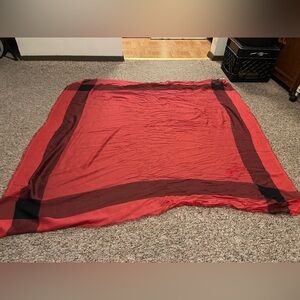 Coach Red and Black Scarf